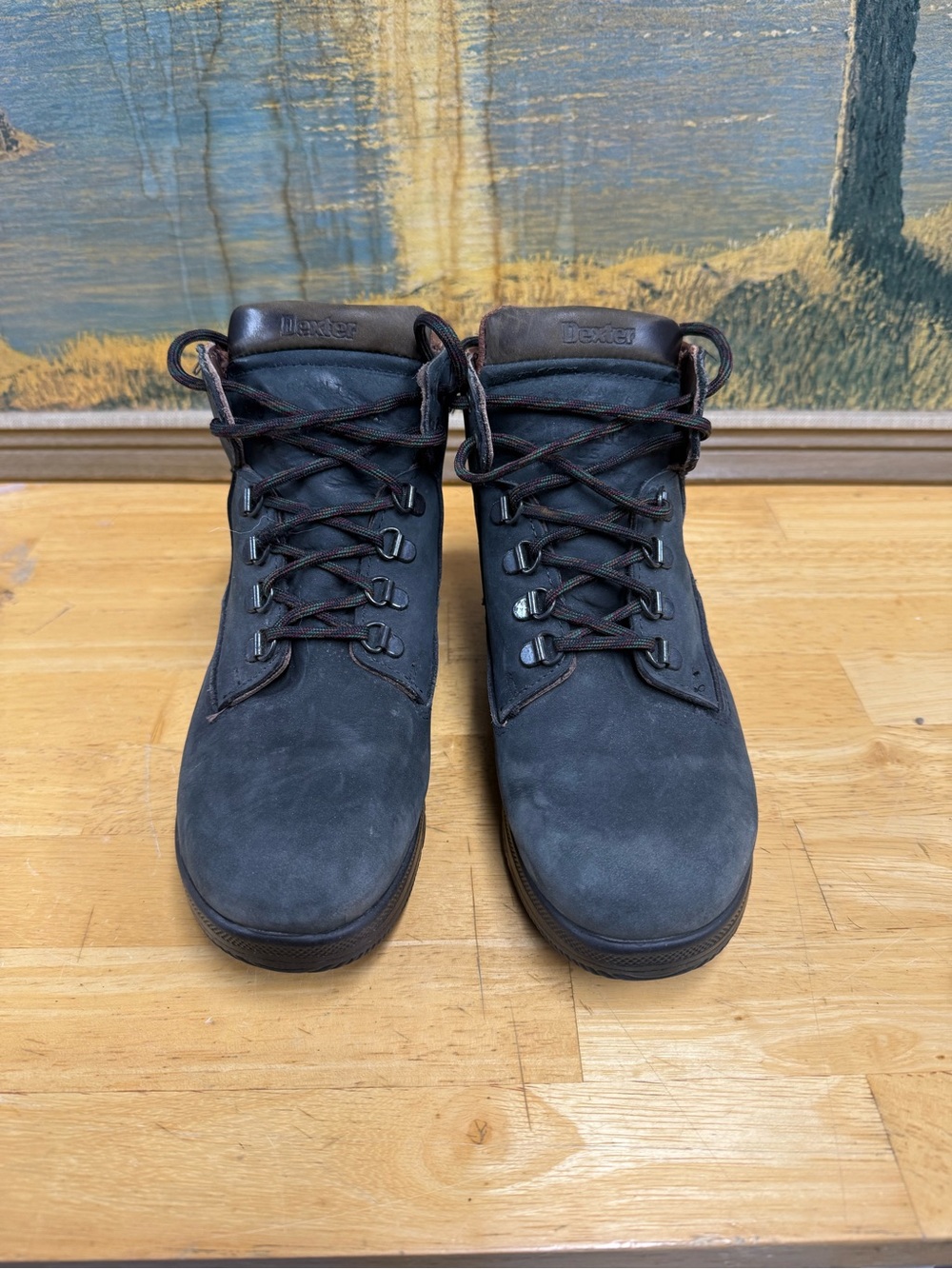 Dexter Walk Mocs VTG women leather waterproof Lace-Up hiking walking boot SZ 9M